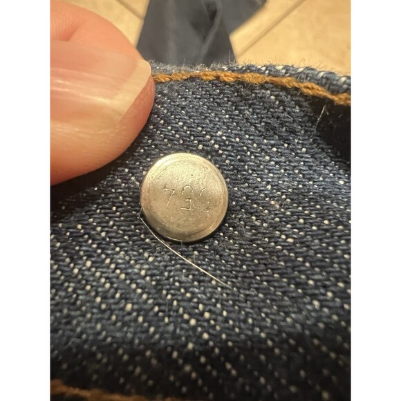 Vintage Levis Jeans Men 32x32 Fits 30W 505 Orange Tab Denim USA Made NOS 80s - Picture 10 of 12